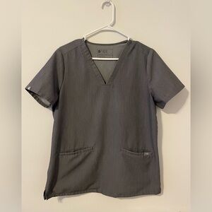 FIGS Technical Collection Casma Gray Scrub Top